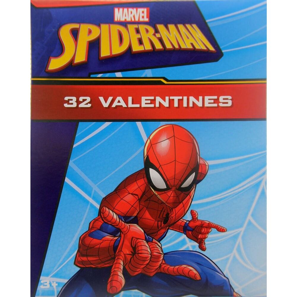 3 Pack Avengers Spider-Man Marvel Comics 32 Valentines • 8 Cool Designs w/ Venom